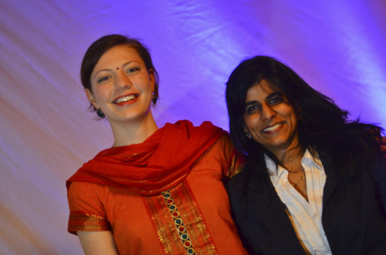 Berichteten über ihre Erfahrungen aus Indien: Die Lauterbacher Schülerin Clarissa Schwarzer und die Alsfelderin Anuradha Noell.