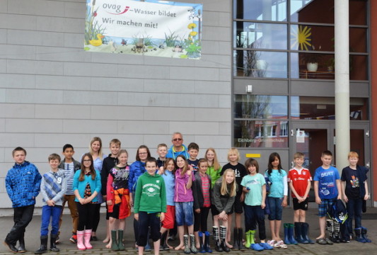 Waren Wasserforscher für einen Tag: Die Kinder der Klasse 4a der Eichberg-Grundschule in Lauterbach.