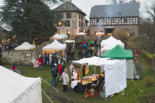 So sah es im vergangenen Jahr aus: Beim Weihnachtszauber am Homberger Schloss. 