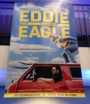 Das Plakat zum Film - "Eddie the Eagle - Alles ist möglich" läuft am 31. März erstmalig in den deutschen Kinos.