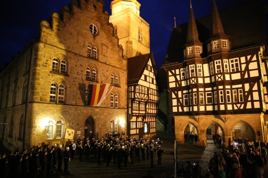 Der historische Marktplatz sorgt für das besondere Ambiente.