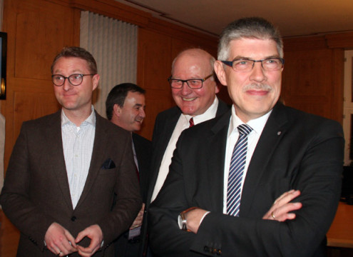 Dr Jens Mischak, Kurt Wiegel und Manfred Görig waren nur drei von vielen bekannten Politikern vor Ort.