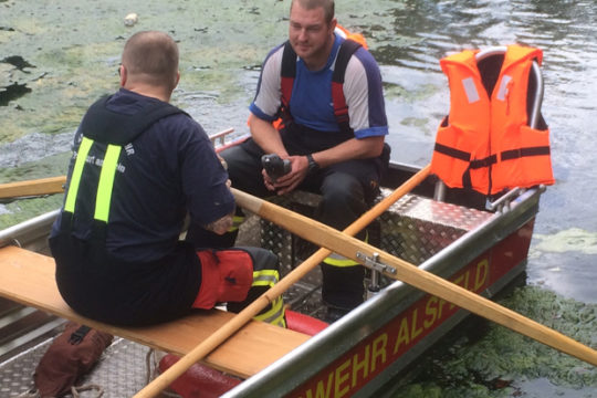 Ein etwas ungwöhnlicher Einsatz für die Feuerwerhleute.