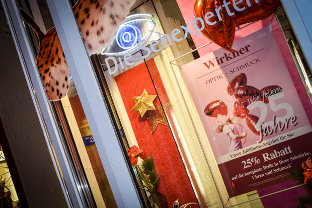 Seit 1999 befindet sich "Wirkner - Optik und Schmuck" in der Mainzer Gasse 18. Seit 2013 sogar mit der Zertifizierung "Sehexperten". Foto: ls