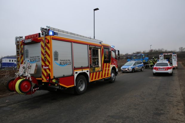 Polizei, Feuerwehr und Rettungsdienst kamen dem Mann zur Hilfe. Foto: privat