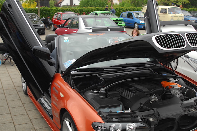 Auffallen ist das was zählt: 350 Autos stellten Tuningfreunde dieses Wochenende in Angersbach aus. Fotos: awh