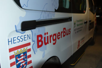 Der Bürgerbus der Gemeinde Feldatal.