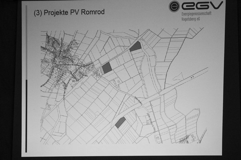 Die drei Gebiete, welche im Fokus der Infoveranstaltung standen. Zwei innerhalb der Gemarkung Zell, eines in der Gemarkung Romrod.