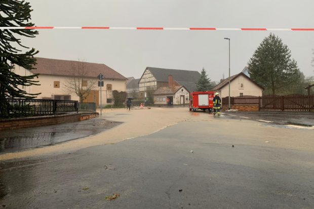 Die Hochwasser-Lage am Abend