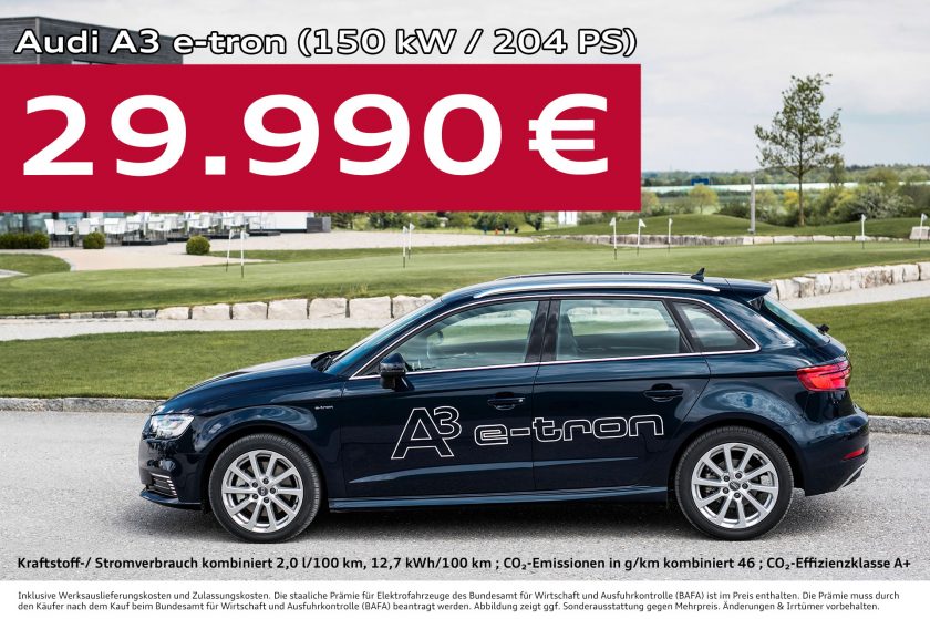Audi A3 E-Tron: Angebot