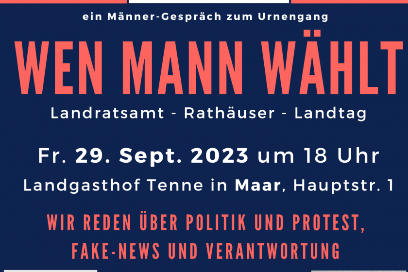 Wen MANN wählt 2023 Flyer